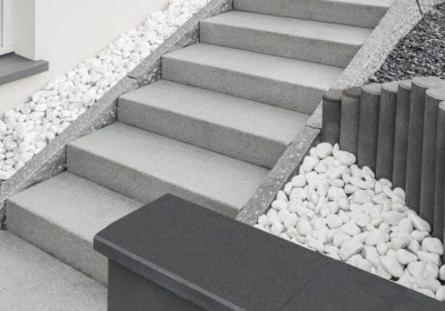 Granite and marble stairs inside and outside buildings